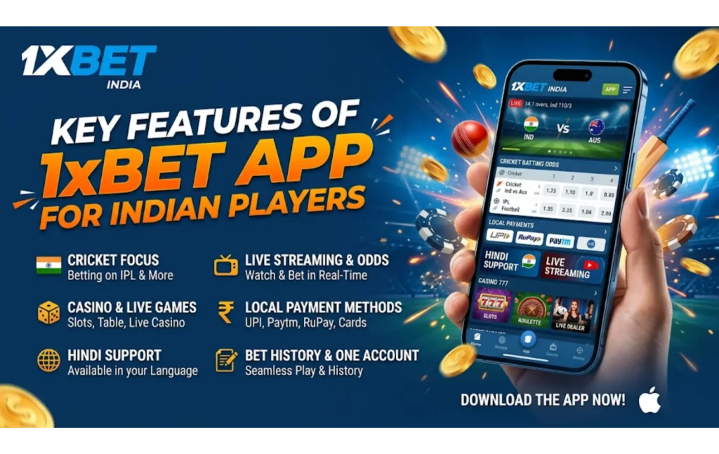 Key Features of 1xBet App for Indian Players